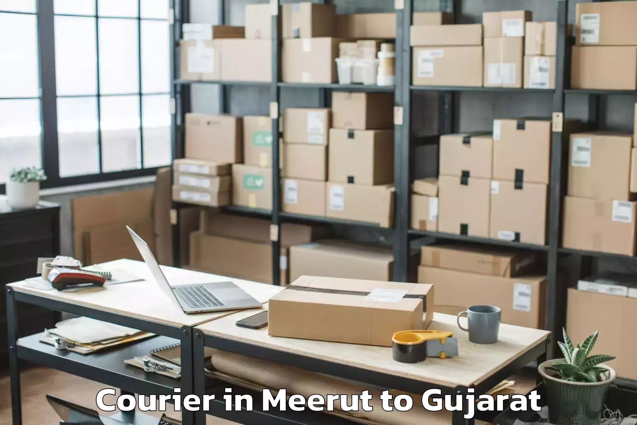 Book Meerut to Gujarat National Law Universit Courier